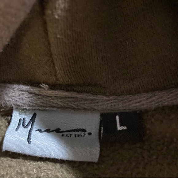 Macc Hoodie Mens Large Brown Pullover - Picture 7 of 10